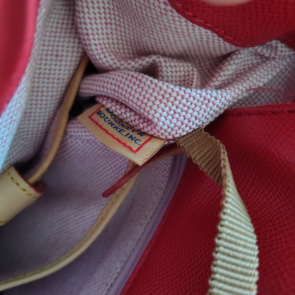 Dooney And Burke Tomato Red Wexford Leather Janine - Picture 7 of 12